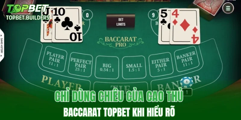 Chỉ dùng chiêu của cao thủ Baccarat TOPBET khi hiểu rõ